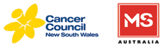 cancer council and ms logos